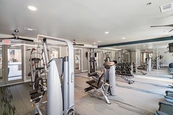 Fitness center with updated equipment